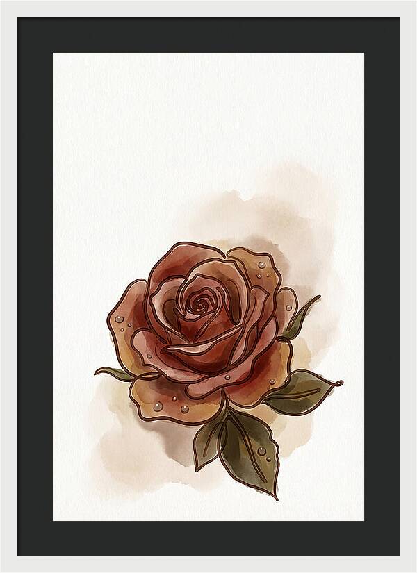 Deep Red Rose Elegance