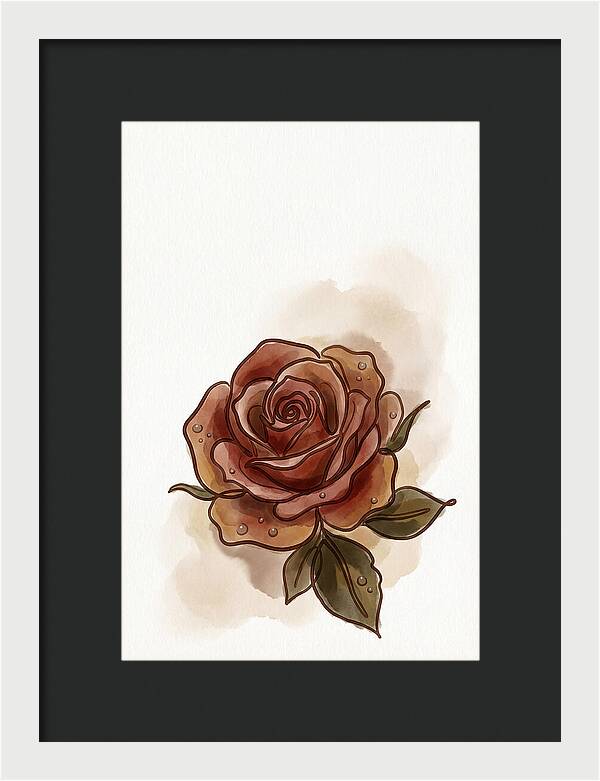 Deep Red Rose Elegance
