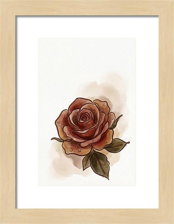 Deep Red Rose Elegance