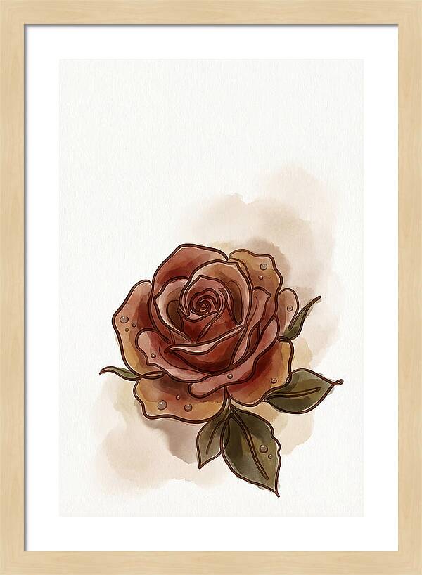 Deep Red Rose Elegance