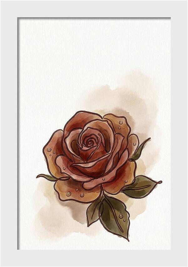 Deep Red Rose Elegance