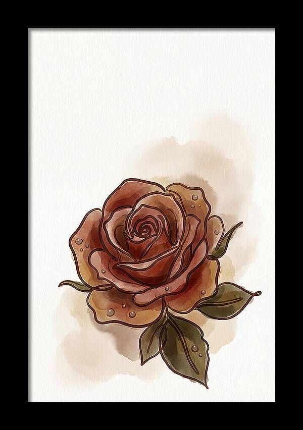 Deep Red Rose Elegance