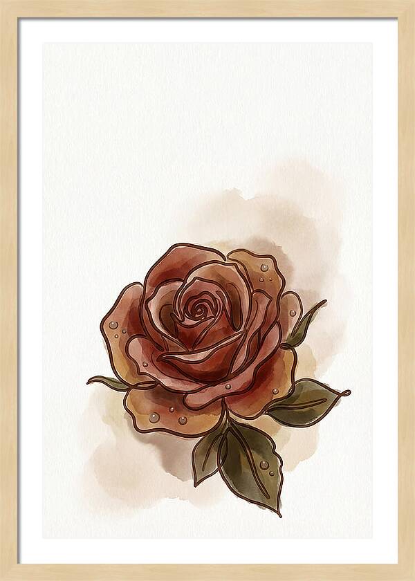 Deep Red Rose Elegance