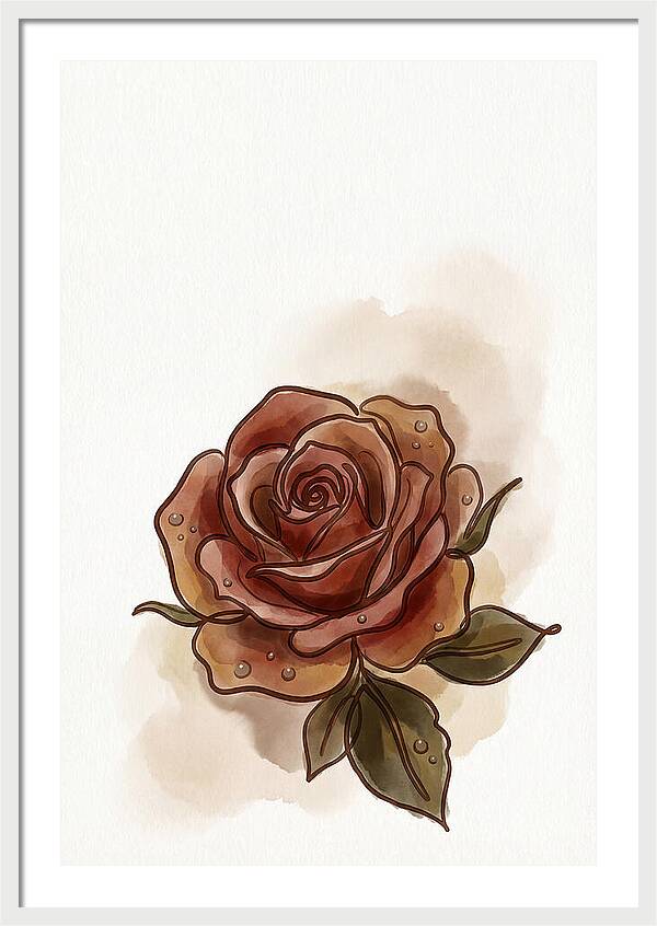 Deep Red Rose Elegance