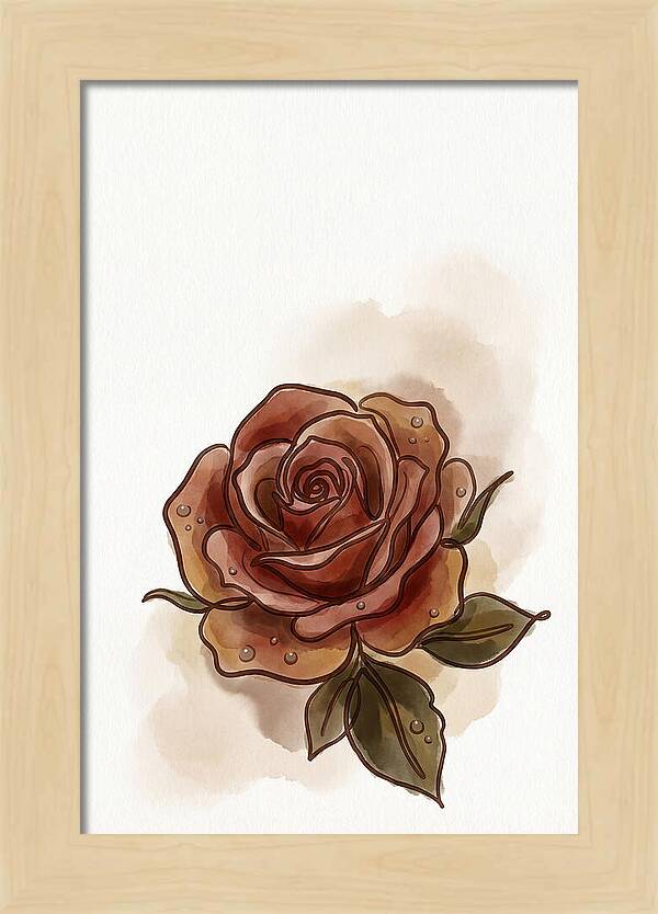 Deep Red Rose Elegance