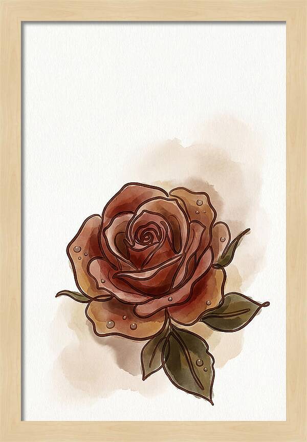 Deep Red Rose Elegance