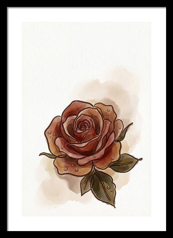 Deep Red Rose Elegance