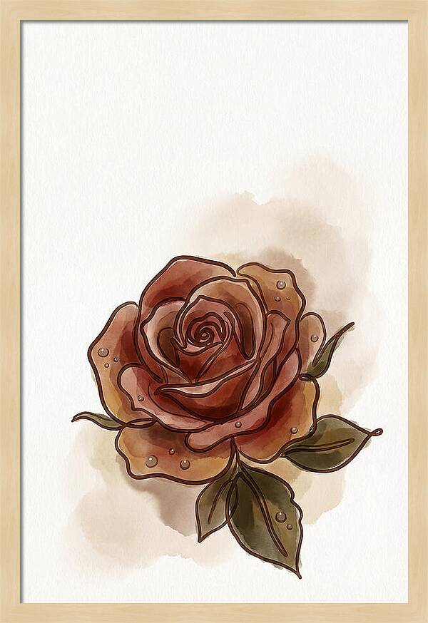 Deep Red Rose Elegance