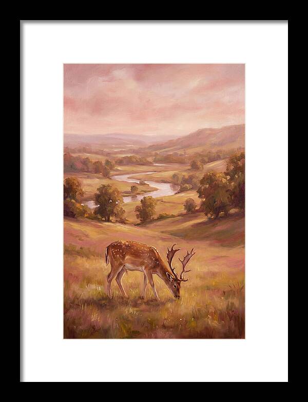 Deer In Serene Landscape