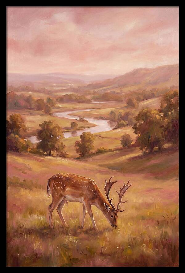 Deer In Serene Landscape
