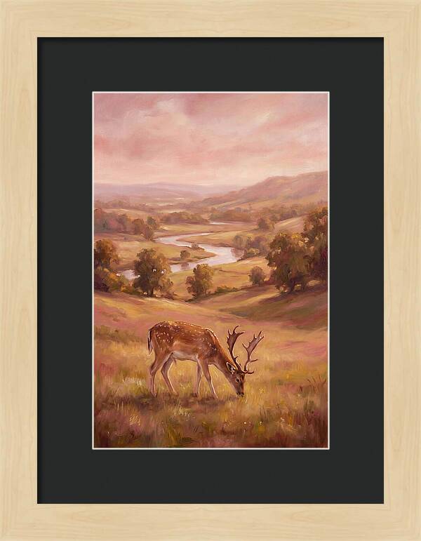 Deer In Serene Landscape