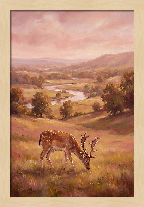 Deer In Serene Landscape