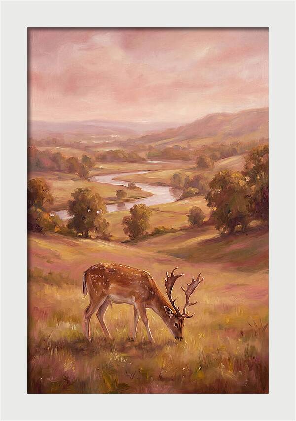 Deer In Serene Landscape