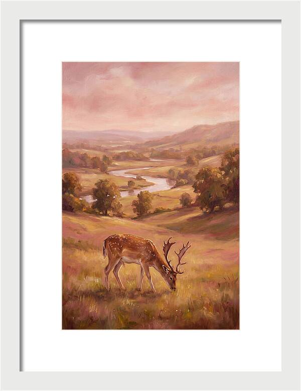 Deer In Serene Landscape