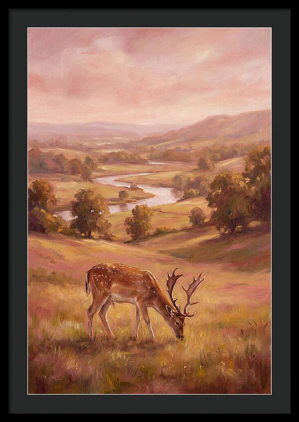 Deer In Serene Landscape