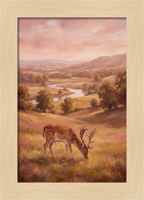 Deer In Serene Landscape