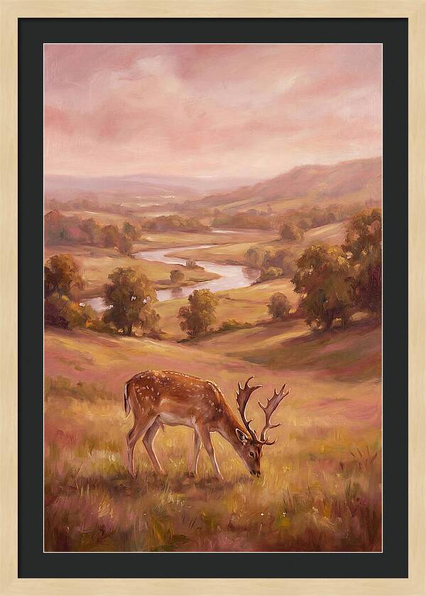 Deer In Serene Landscape