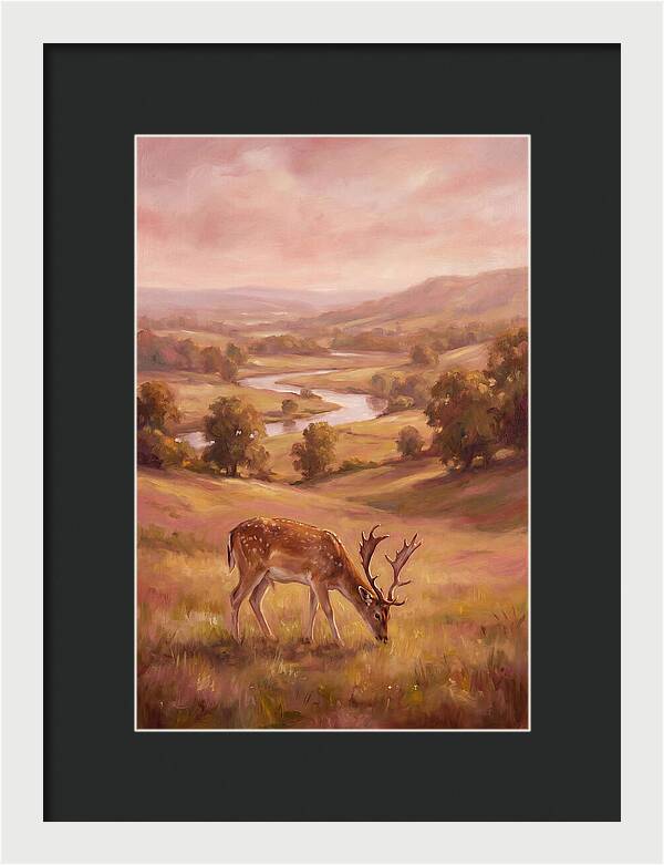Deer In Serene Landscape