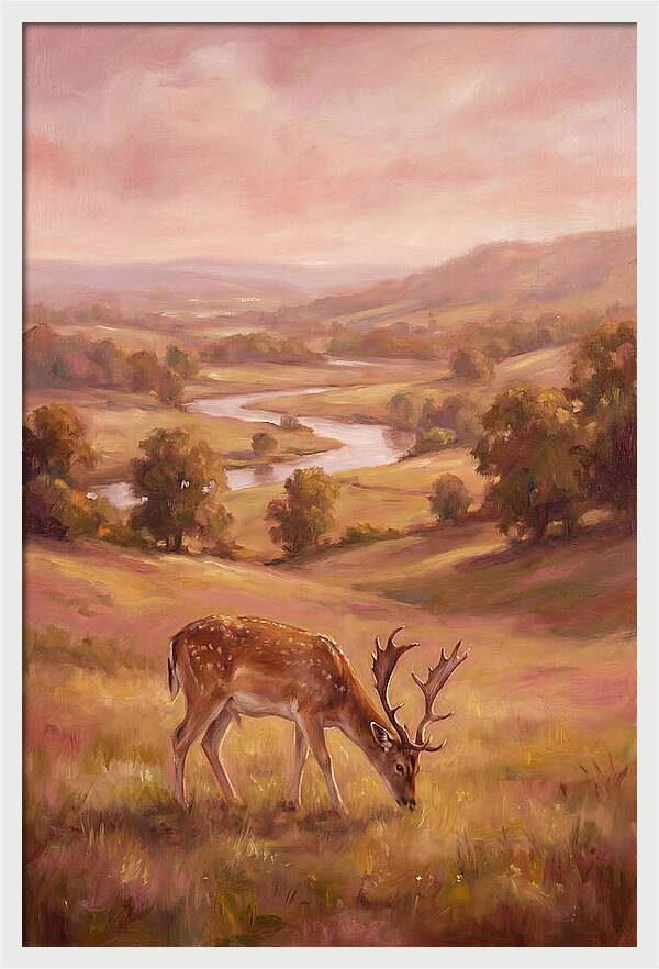 Deer In Serene Landscape