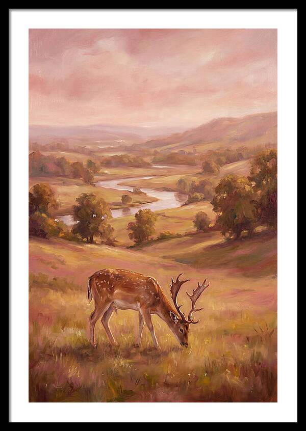 Deer In Serene Landscape
