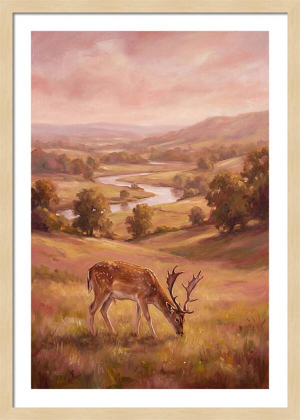 Deer In Serene Landscape