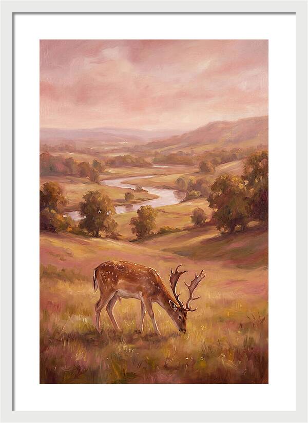Deer In Serene Landscape