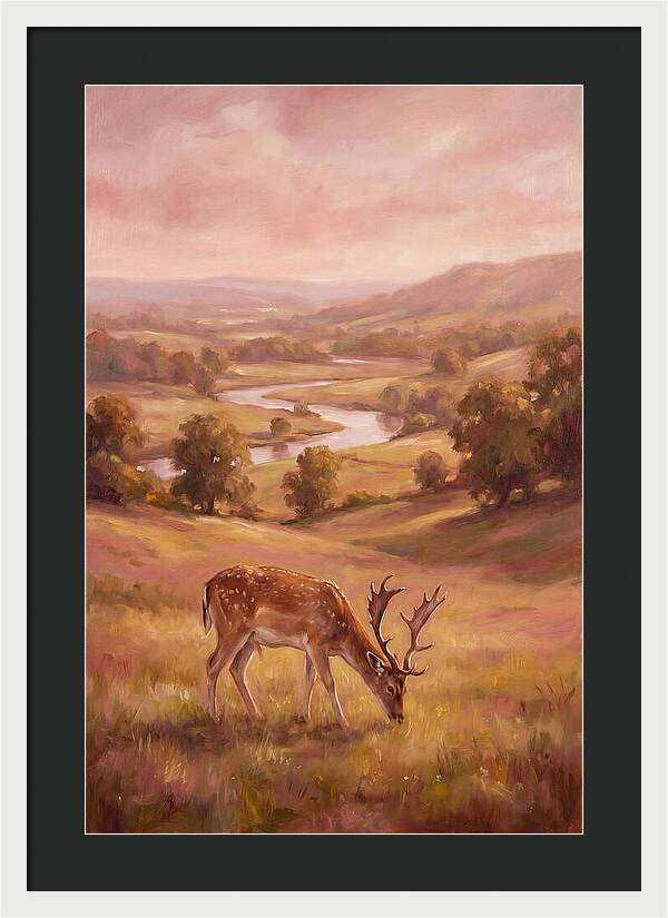 Deer In Serene Landscape