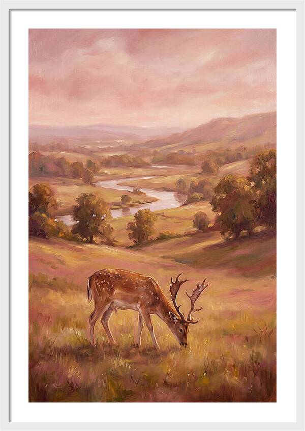 Deer In Serene Landscape