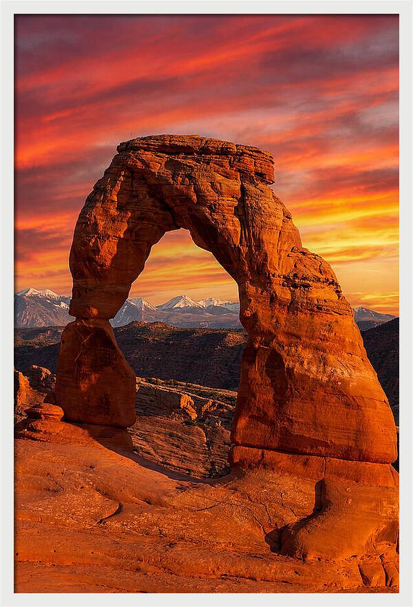 Delicate Arch At Sunset