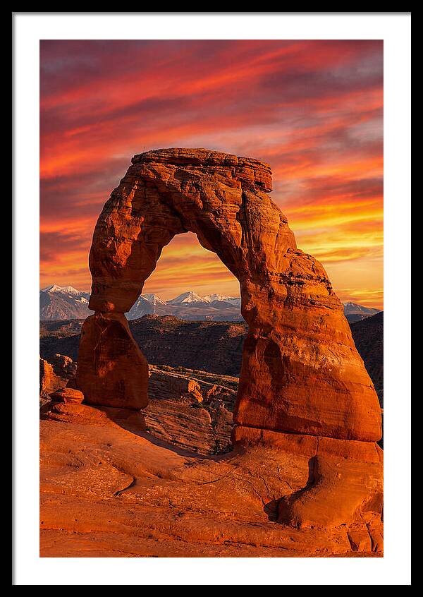 Delicate Arch At Sunset