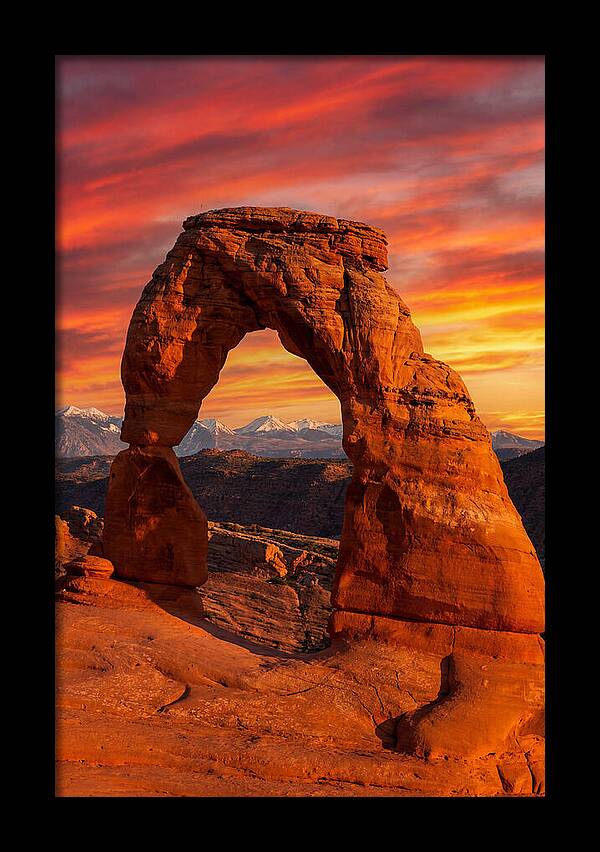 Delicate Arch At Sunset