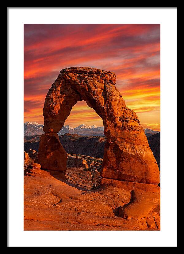 Delicate Arch At Sunset