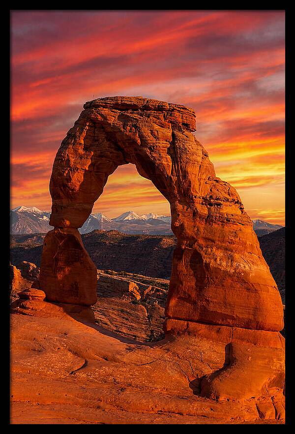 Delicate Arch At Sunset