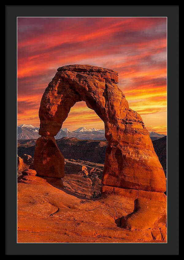 Delicate Arch At Sunset
