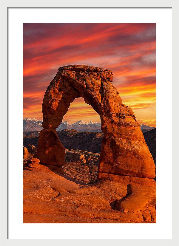 Delicate Arch At Sunset
