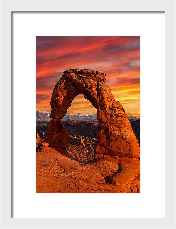 Delicate Arch At Sunset