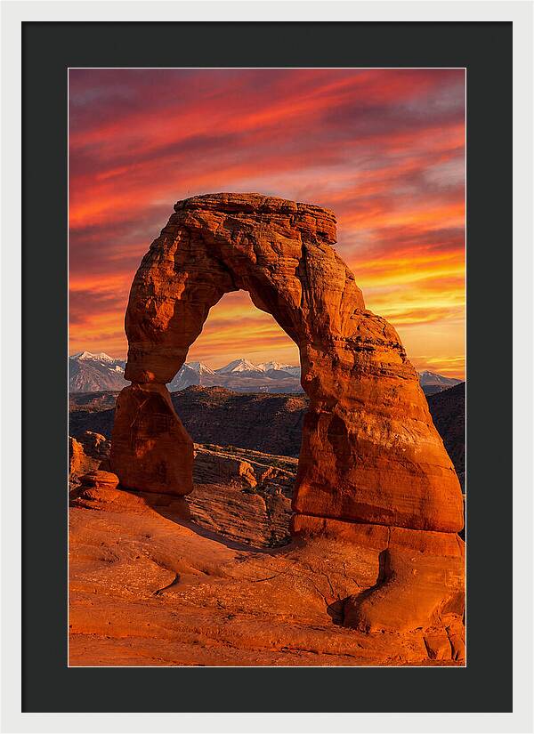 Delicate Arch At Sunset