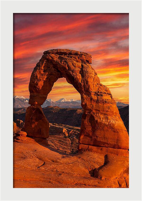 Delicate Arch At Sunset