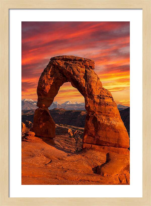 Delicate Arch At Sunset