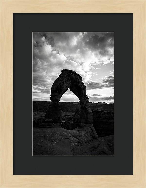 Delicate Arch Silhouette At Dusk
