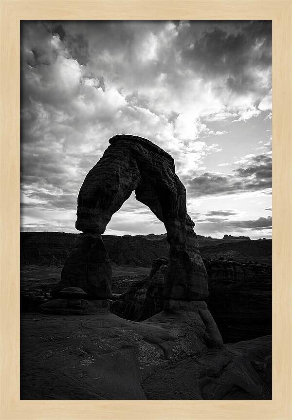 Delicate Arch Silhouette At Dusk