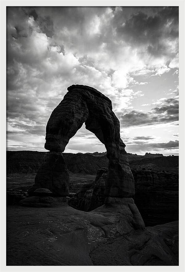 Delicate Arch Silhouette At Dusk