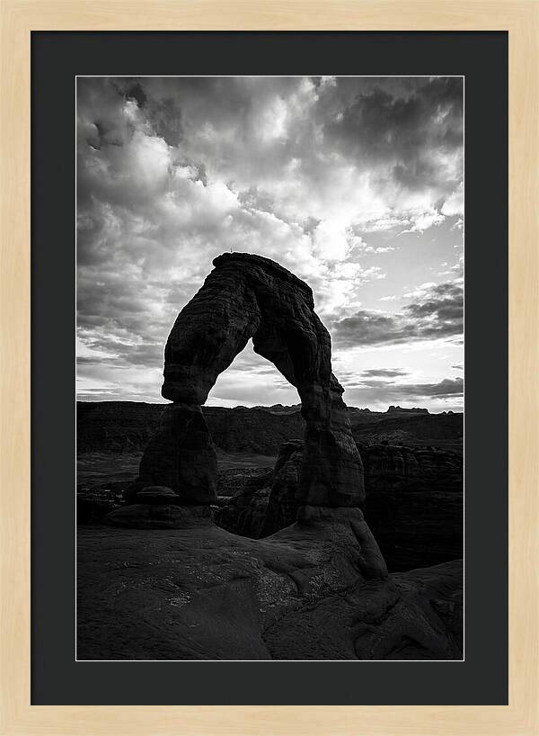 Delicate Arch Silhouette At Dusk