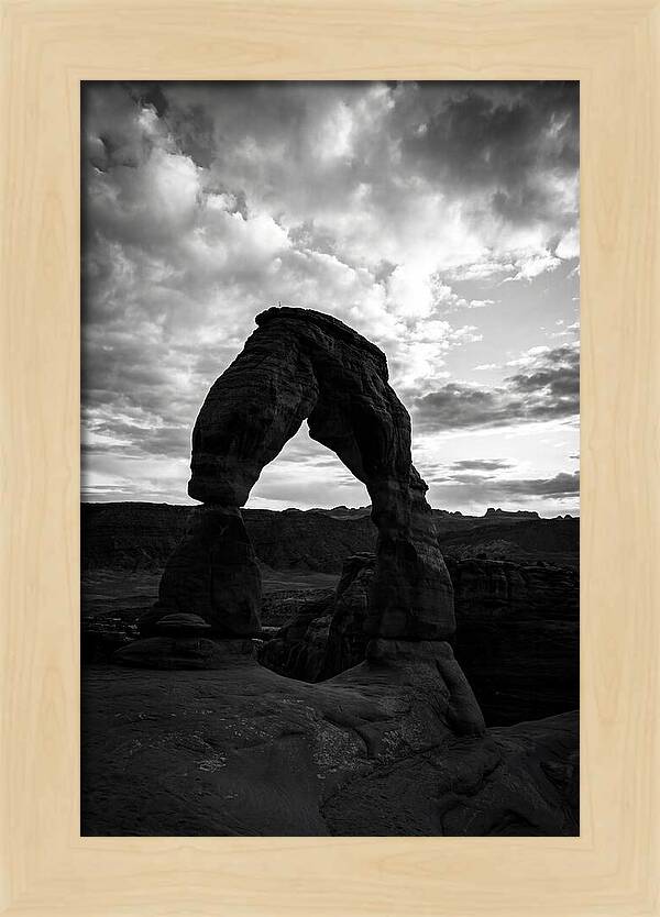 Delicate Arch Silhouette At Dusk