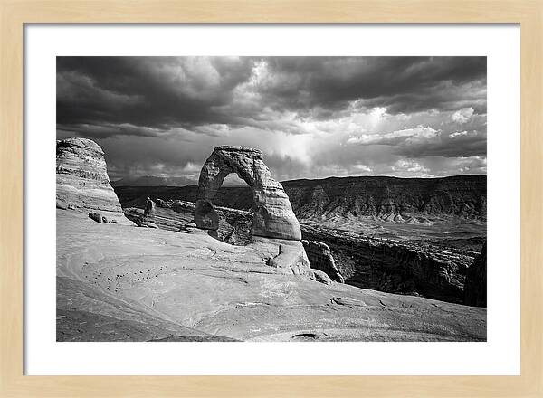 Delicate Arch Under Stormy Skies