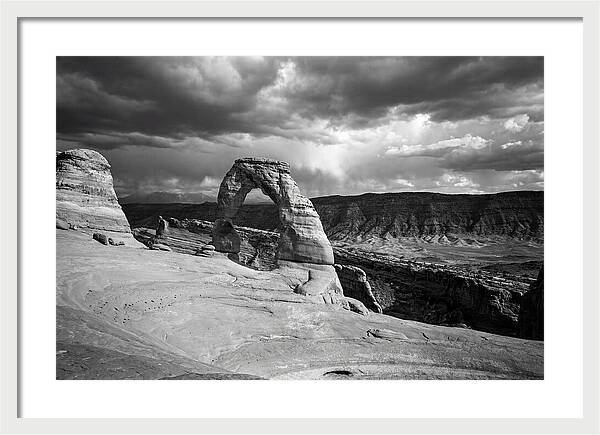 Delicate Arch Under Stormy Skies
