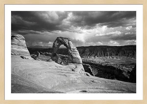 Delicate Arch Under Stormy Skies