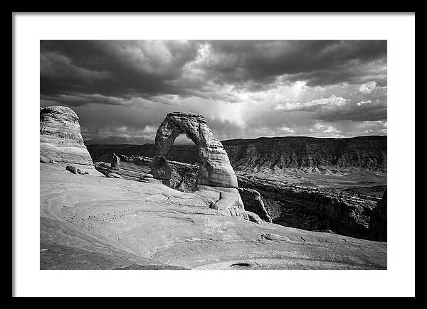 Delicate Arch Under Stormy Skies