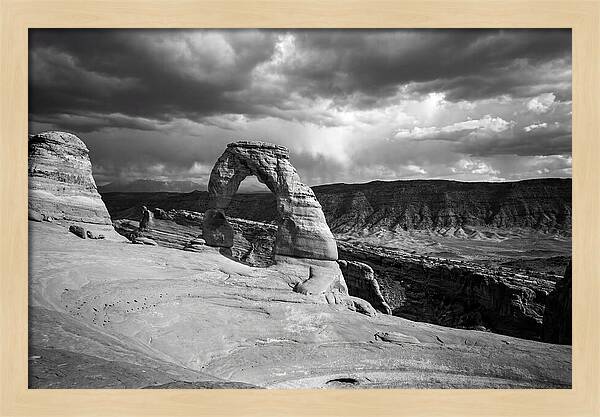 Delicate Arch Under Stormy Skies