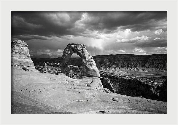 Delicate Arch Under Stormy Skies
